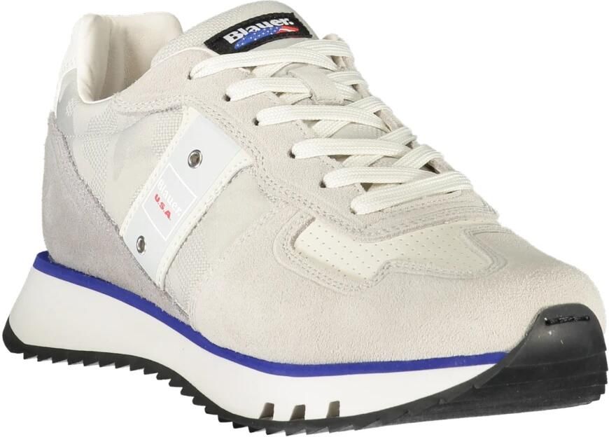 Blauer Grijze Sneakers Tokyo01 Leer Stof - Foto 5