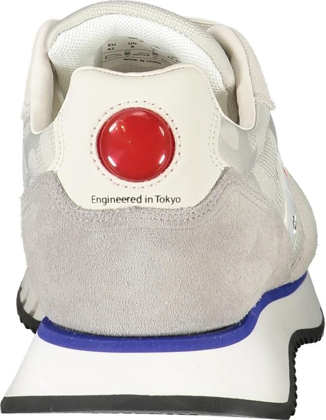 Blauer Grijze Sneakers Tokyo01 Leer Stof - Foto 3