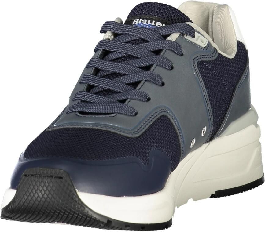 Blauer Effen Vetersluiting Ray Sneakers - Foto 2