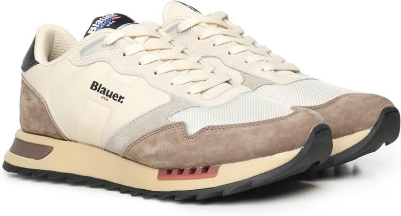 Blauer Stedelijke Beige Sneakers voor Mannen