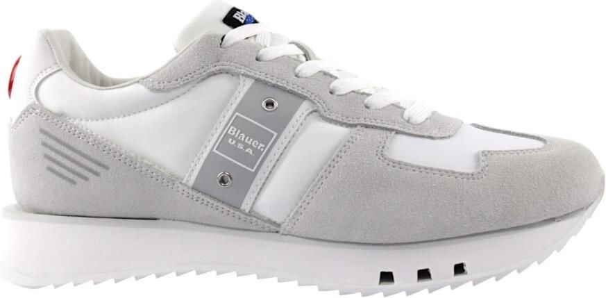Blauer Stijlvolle Witte Jas