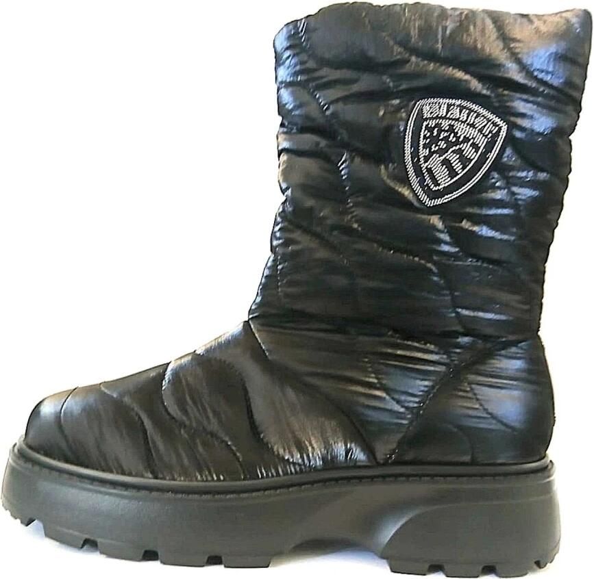 Blauer Zwarte synthetische laarzen voor dames Black