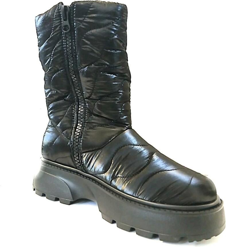 Blauer Zwarte synthetische laarzen voor dames Black - Foto 2