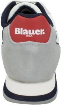 Blauer Stijlvolle Su?de en Stoffen Sneakers Wit Heren - Foto 7