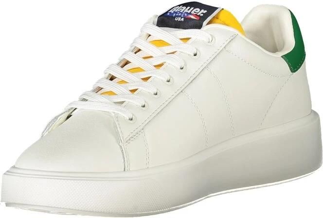 Blauer Streetstyle Sneakers met Contrasterende Accenten