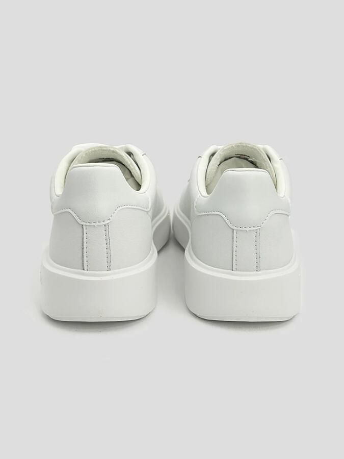 Blauer Witte Sneaker met Merklogo