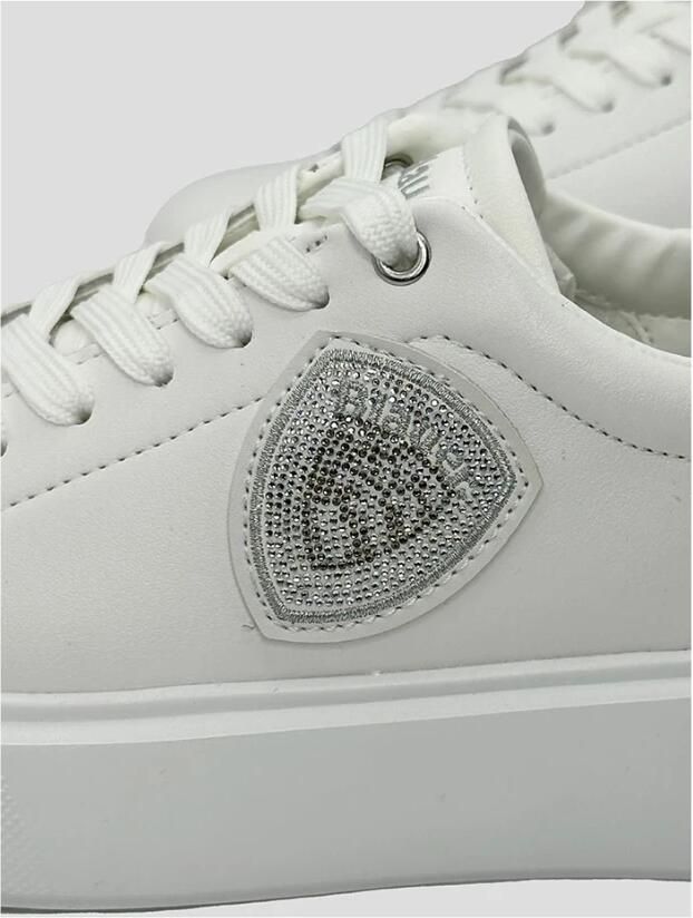 Blauer Witte Venus Sneakers met Strass Logo - Foto 4