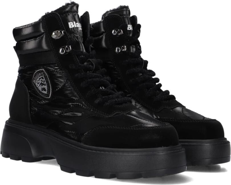 BLAUER Veterboots Dames Blanca03 Maat: 41 Materiaal: Textiel Kleur: Zwart