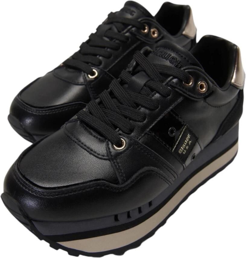 Blauer Zwarte Sneakers voor Vrouwen Black Dames - Foto 2