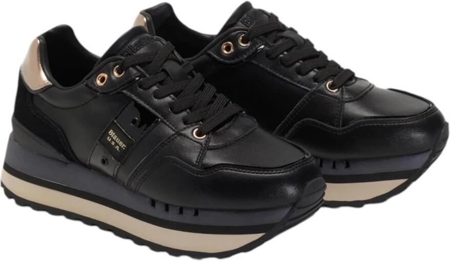 Blauer Zwarte Sneakers voor Vrouwen Black Dames - Foto 4