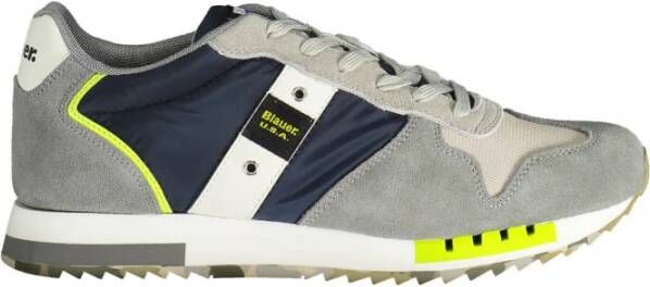 Blauer Blauw Groen Fluorescerende Queens Sneakers Multicolor Heren