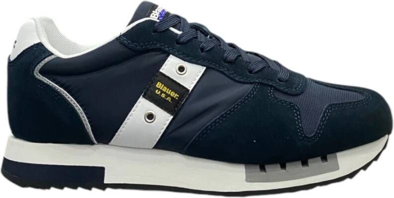 Blauer Dynamische Contrast Kant Sneakers