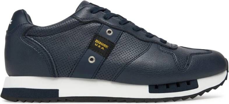 Blauer Blauwe Lage Sneakers