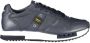 Blauer Blauwe Leren Heren Sneaker Urban Stijl - Thumbnail 1