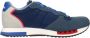 Blauer Blauwe Sneakers met Technische Inzetstukken Multicolor Heren - Thumbnail 6