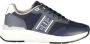 Blauer Blauwe Polyester Heren Sneaker - Thumbnail 1