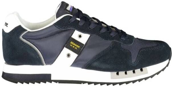 Blauer Dynamische Contrast Kant Sneakers