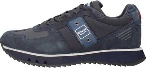 Blauer Blauwe Sneakers voor Mannen Blue Heren
