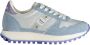 Blauer Blauwe Sportsneaker met Contrasterende Details Multicolor Dames - Thumbnail 12