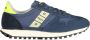 Blauer Nylon Suede Hardloopschoenen Multicolor Heren - Thumbnail 5