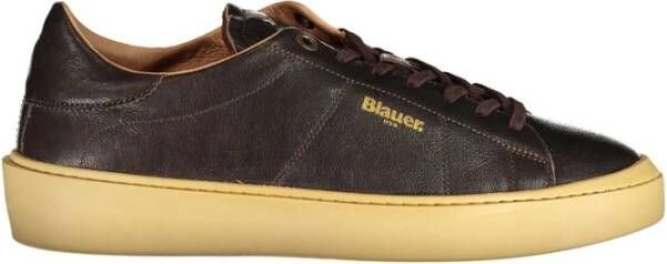 Blauer Bruine Polyester Sneaker