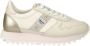 Blauer Sportieve Beige Vetersneakers met Contrastdetails Beige Dames - Thumbnail 14