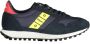 Blauer Blauwe Sportsneakers met Contrasterende Accenten Blue Heren - Thumbnail 2