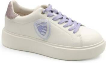 Blauer Dames Leren Sneakers S4Venus01 Ril Venus01 White Dames