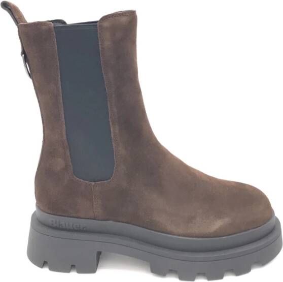 Blauer Donkerbruine Chelsea Boots Kimmel 08