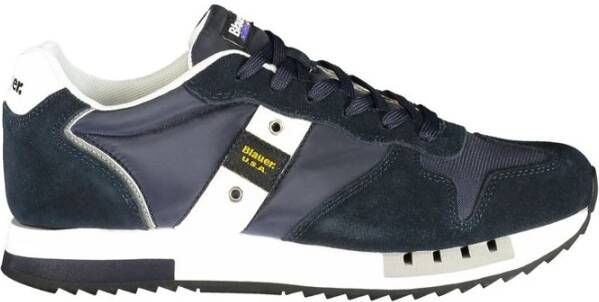 Blauer Dynamische Contrast Kant Sneakers