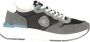Blauer Dynamische Zwarte Leren Sneaker - Thumbnail 1