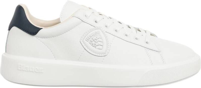 Blauer Witte Polyethyleen Heren Sneaker Voor Stijl - Foto 3