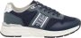 Blauer Effen Vetersluiting Ray Sneakers - Thumbnail 1