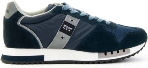 Blauer Elegante Comfortabele Herensneakers Blauw Heren