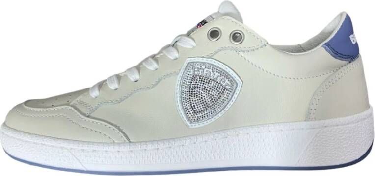 Blauer Glitter Olympia Sneakers Wit Paars Multicolor Dames