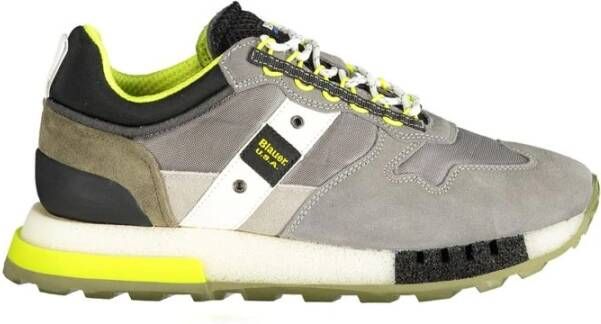 Blauer Ademend Mesh Bovenwerk Sneaker in Grijs Multicolor Heren