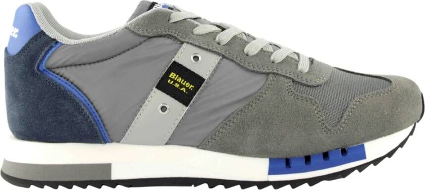 Blauer Grijze Blauwe Sneakers voor Heren Grijs Heren