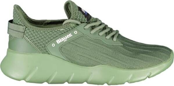 Blauer Groene Heren Sneaker Hoogwaardige Urban Stijl