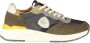Blauer Groene Sneakers met Contrastlogo Multicolor Heren - Thumbnail 1