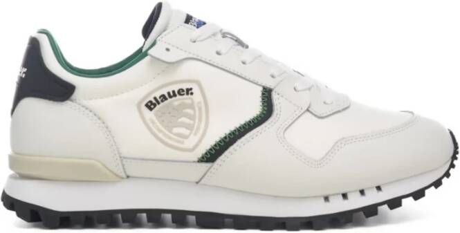 Blauer Groene Sneakers Retro Stijl Multicolor Heren