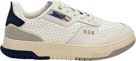 Blauer Harper Sneaker Wit Blauw White Heren