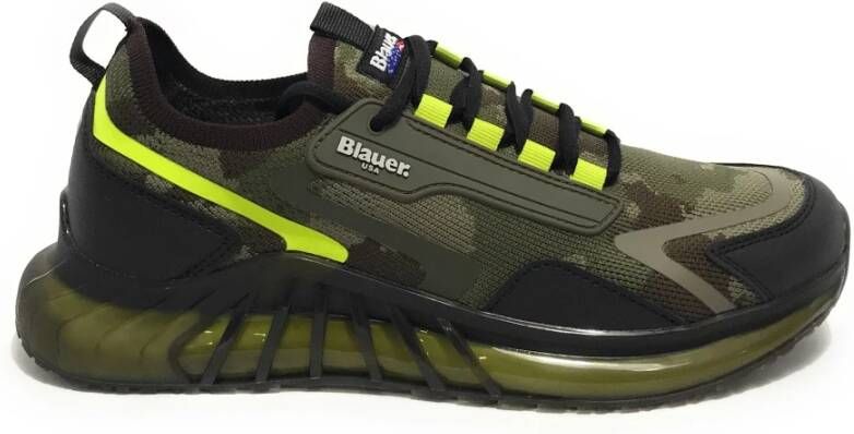 Blauer Heren Crush hardloopschoenen in legergroen Groen Heren