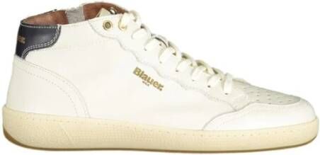 Blauer Heren Hoge Top Leren Sneakers Murray 02 White Heren