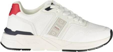 Blauer Iconische Sneaker met Contrasterende Details