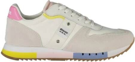 Blauer Lace-Up Sneakers met Uitneembare Binnenzool