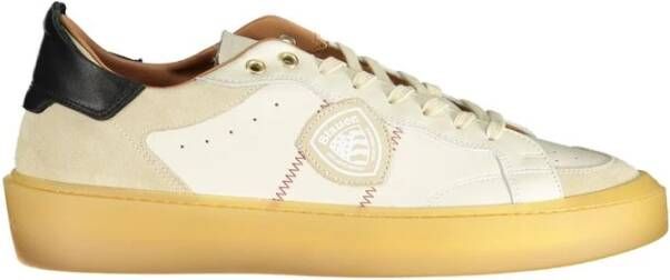 Blauer Witte Polyester Sneaker Eigentijdse Stijl