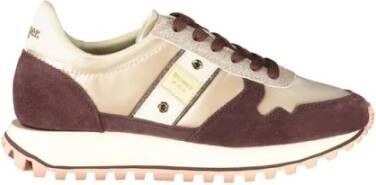 Blauer Luxe Leren Sneaker