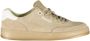 Blauer Luxe leren sneaker met contrastdetails - Thumbnail 1