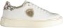 Blauer Luipaardprint Witte Leren Sneakers White Dames - Thumbnail 6