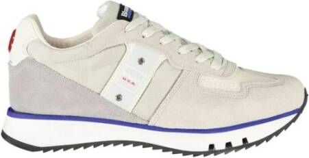 Blauer Luxe Sportsneakers met Designer Appeal